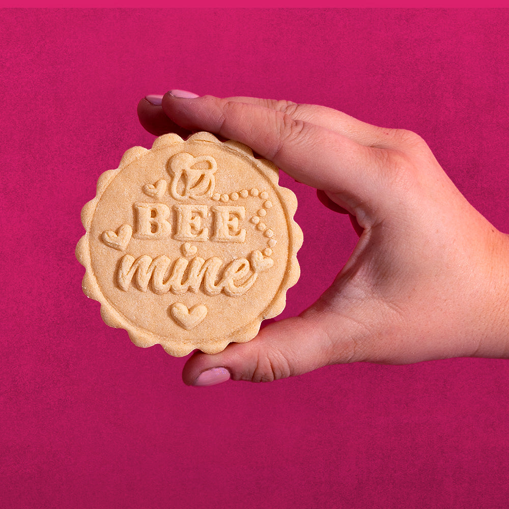 Embossed Valentines Day Cookie Stamp - Made With Love