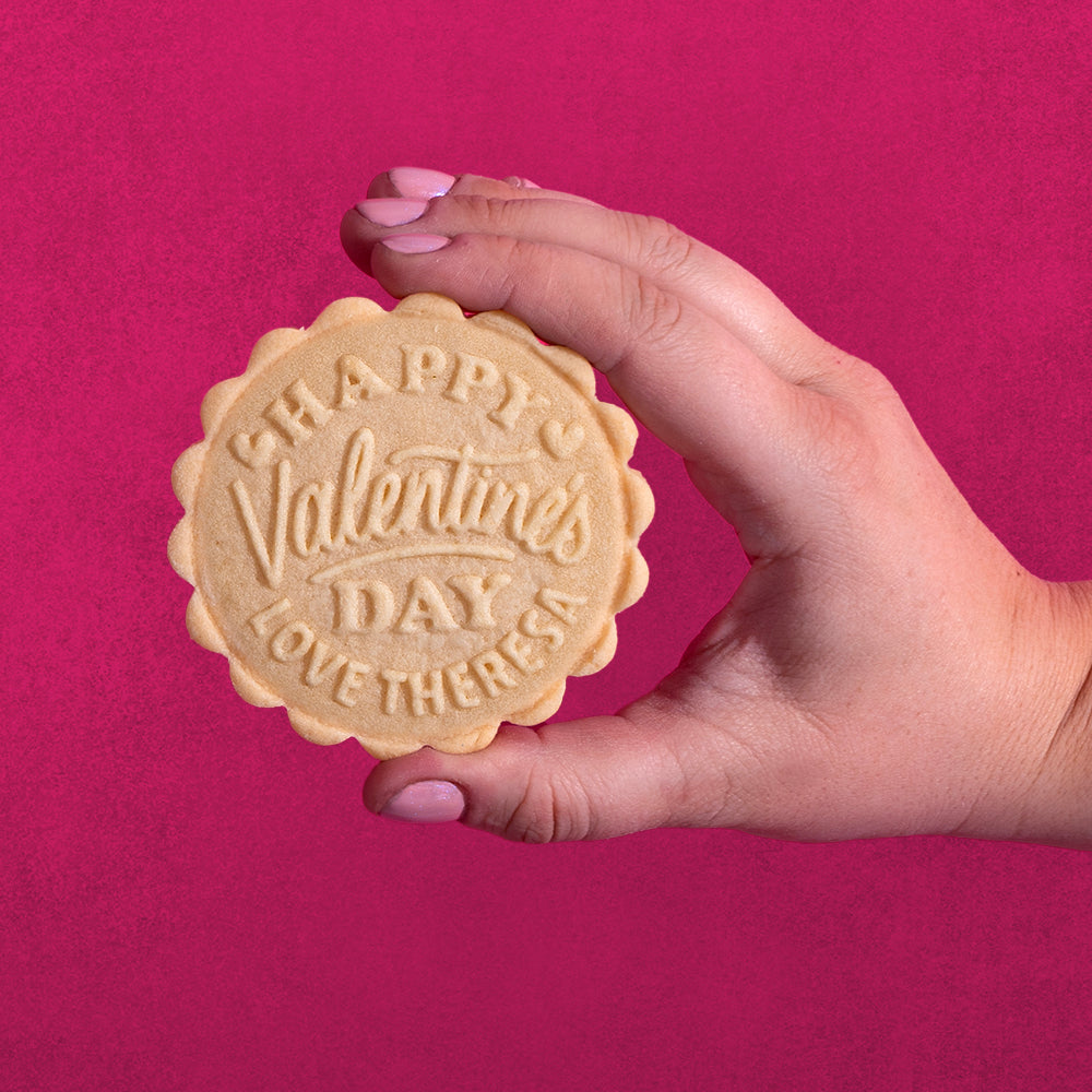 Embossed Valentines Day Cookie Stamp - Made With Love