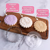 Custom Embossed Wedding Cookie Stamp - Design W6