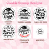 Embossed Graduation Cookie Stamp - Class of 2025