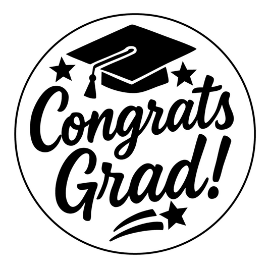 Embossed Graduation Cookie Stamp - Congrats Grad