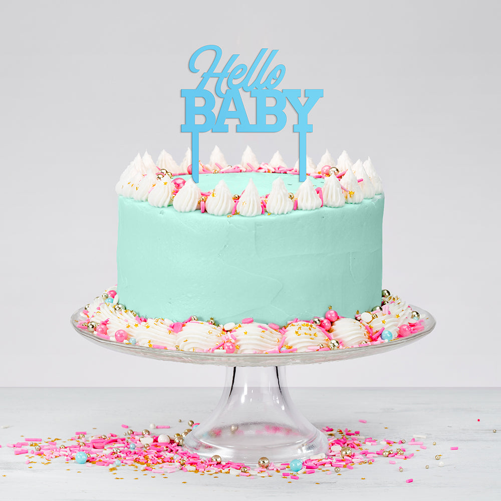 Hello Baby Cake Topper