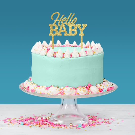 Hello Baby Cake Topper