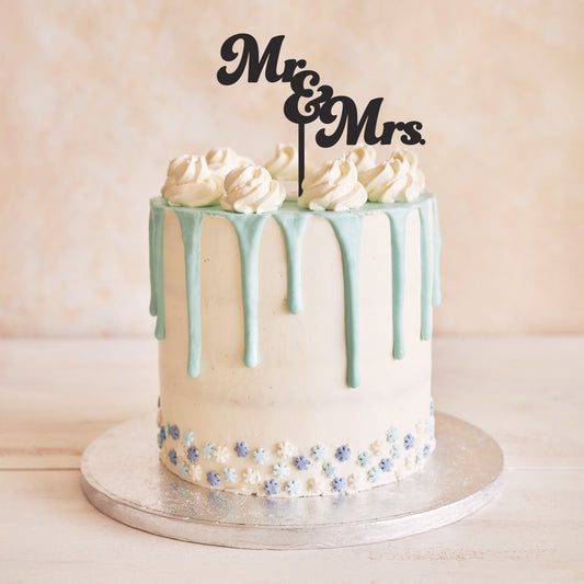 Mr. and Mrs. Cake Topper