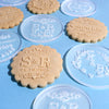 Custom Embossed Wedding Cookie Stamp - Design W3