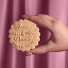 Custom cookie wedding stamp and cutter